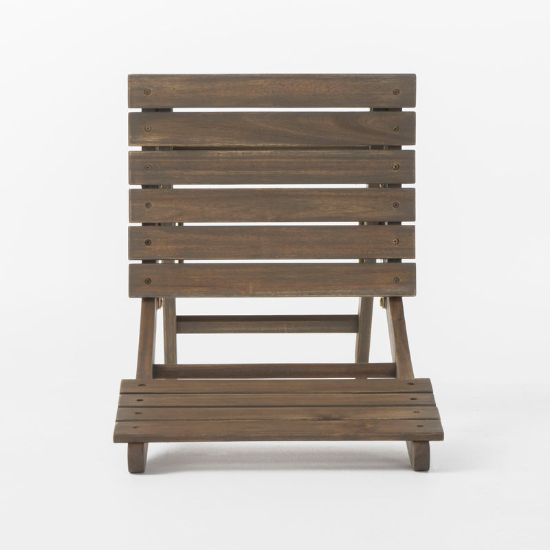 Positano - 4 Piece Foldable Chair - Gray - R&R Furniture Gallery (Fountain Valley, CA)