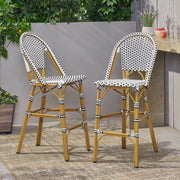 Outdoor Pe Rattan French Barstool Set - R&R Furniture Gallery (Fountain Valley, CA)