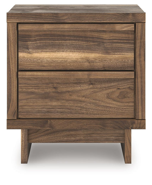 Chirason - Two Drawer Night Stand - Brown - R&R Furniture Gallery (Fountain Valley, CA)