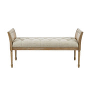 Accent Bench With Arm - Natural - R&R Furniture Gallery (Fountain Valley, CA)