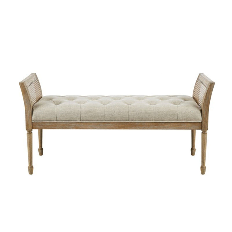 Accent Bench With Arm - Natural - R&R Furniture Gallery (Fountain Valley, CA)