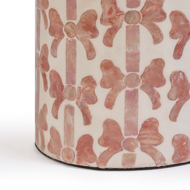 Lassy - Ribbon Capiz Shell Table Lamp - Pink - R&R Furniture Gallery (Fountain Valley, CA)