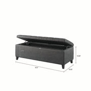 Elegant Design Tufted Top, Soft Close Storage Bench - R&R Furniture Gallery (Fountain Valley, CA)