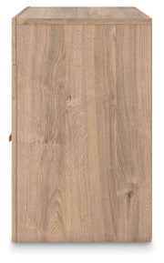 Kinlanni - One Drawer Night Stand - Tan - R&R Furniture Gallery (Fountain Valley, CA)