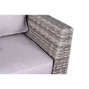 Outdoor 6 Person Wicker Seating Group With Cushions - Gray Mix - R&R Furniture Gallery (Fountain Valley, CA)