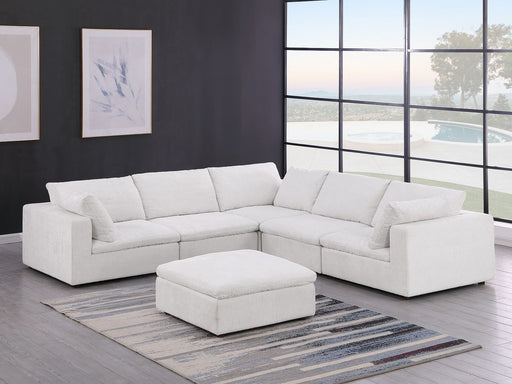 1100 - 6-Piece L-Shaped Sectional - Pearl - R&R Furniture Gallery (Fountain Valley, CA)