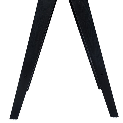 Modern Minimalist Bar Stool With Cane Seat - Black / Natural - R&R Furniture Gallery (Fountain Valley, CA)