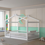 Bed House Bed Frame With Fence - R&R Furniture Gallery (Fountain Valley, CA)