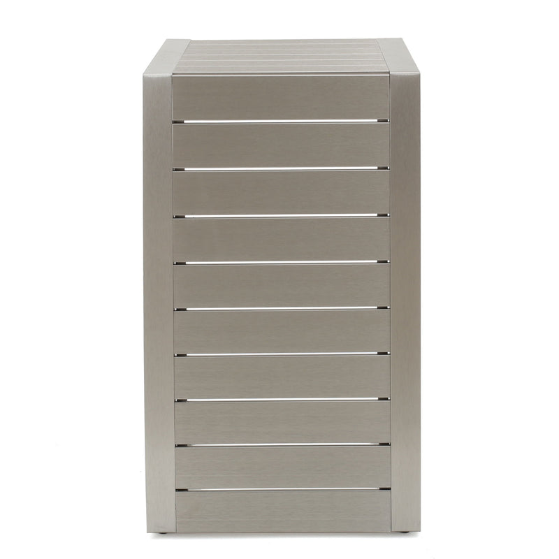 Aluminum Outdoor C - Shaped Side Table For Patio - R&R Furniture Gallery (Fountain Valley, CA)