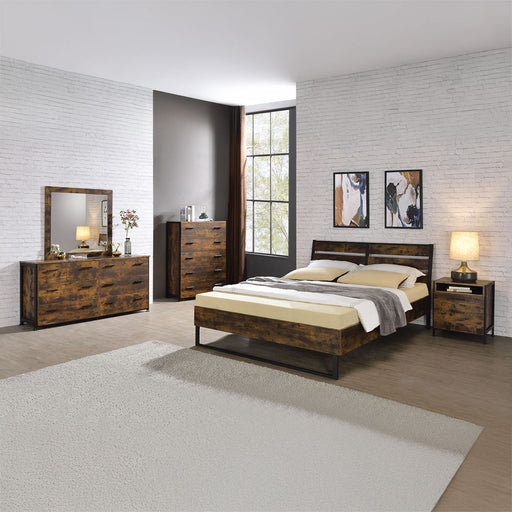 Juvanth - Dresser - Rustic Oak & Black - R&R Furniture Gallery (Fountain Valley, CA)