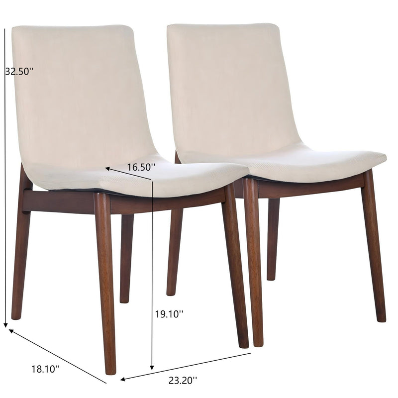 Ravel - Dining Chair (Set of 2) - Beige - R&R Furniture Gallery (Fountain Valley, CA)