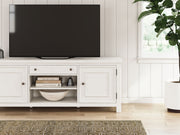 Robbinsdale - Extra Large TV Stand - Antique White - R&R Furniture Gallery (Fountain Valley, CA)