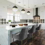 Beatrix - Velvet Stool - R&R Furniture Gallery (Fountain Valley, CA)