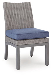 Half Moon Beach - Side Chair With Cushion (Set of 2) - Blue / Gray - R&R Furniture Gallery (Fountain Valley, CA)