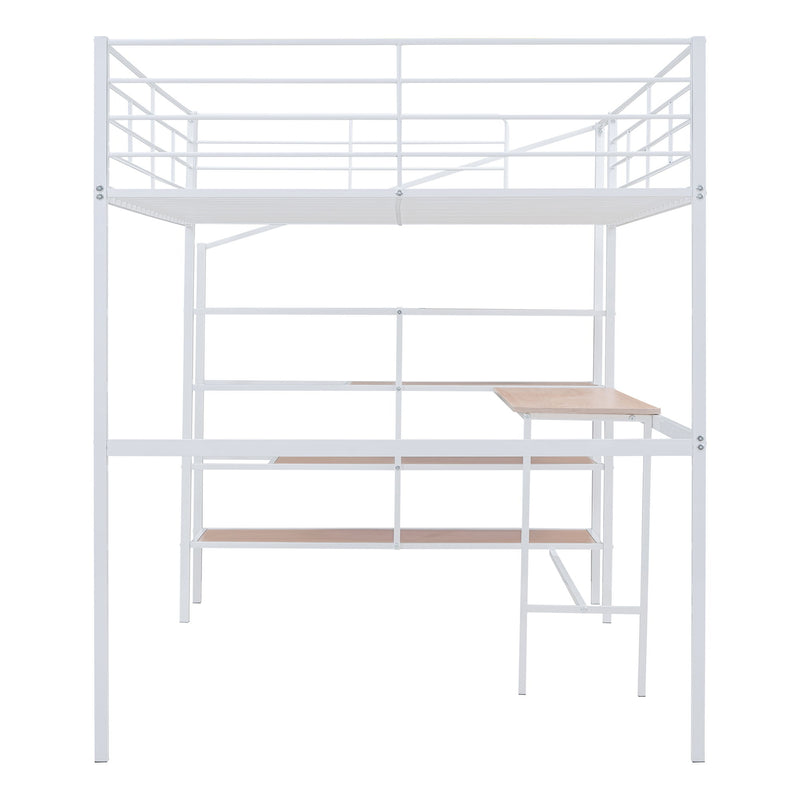 Loft Bed With Desk And Lateral Storage Ladder - R&R Furniture Gallery (Fountain Valley, CA)