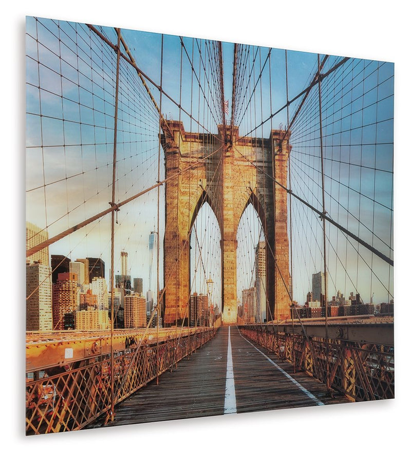 Shayward - Wall Art - Blue / Amber - R&R Furniture Gallery (Fountain Valley, CA)