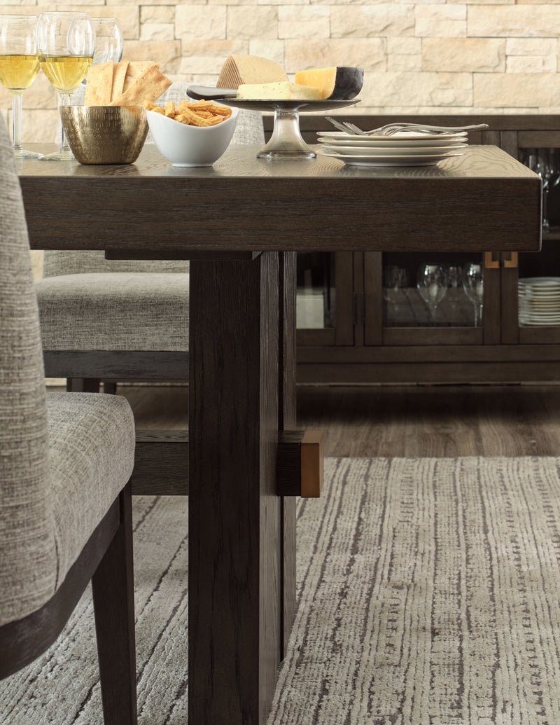 Burkhaus - Rectangular Dining Room Extension Table - Dark Brown - R&R Furniture Gallery (Fountain Valley, CA)