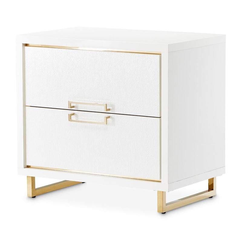 Palm Gate - Nightstand - Cloud White - R&R Furniture Gallery (Fountain Valley, CA)