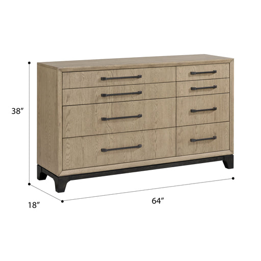 8 Drawer Dresser With Feet And Pulls - Brown - R&R Furniture Gallery (Fountain Valley, CA)