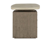 Angus - Solid Wood Desk - Antique White / Distressed Gray - R&R Furniture Gallery (Fountain Valley, CA)