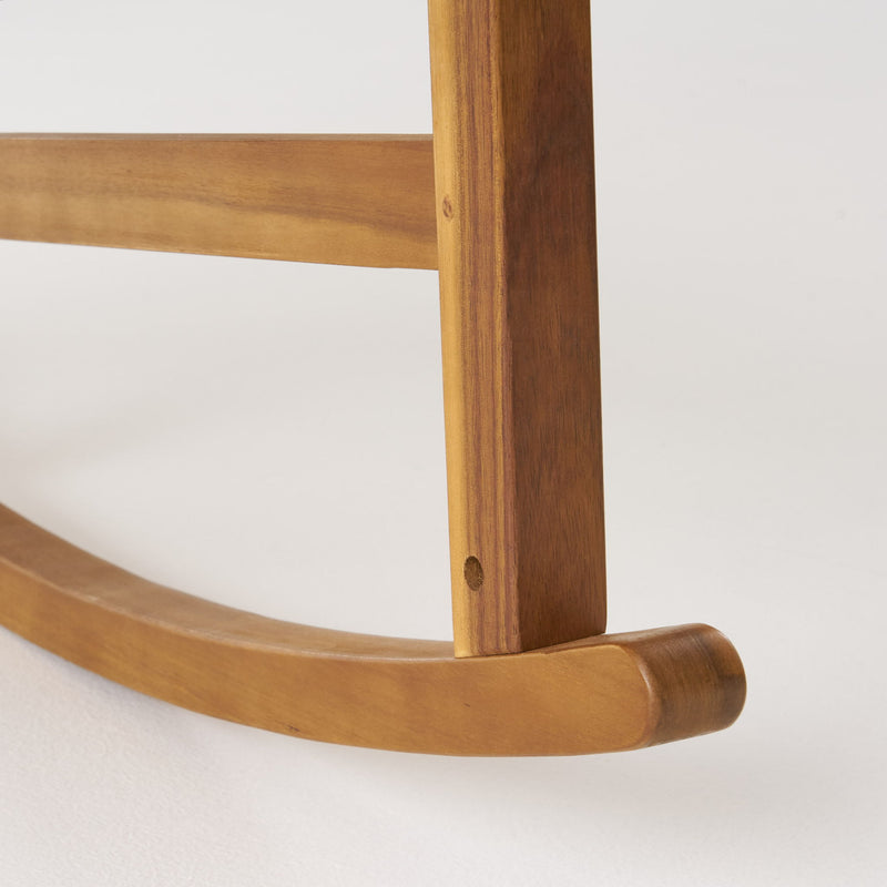 Muse - Outdoor Acacia Rocking Chair With Slat Design - Teak - R&R Furniture Gallery (Fountain Valley, CA)