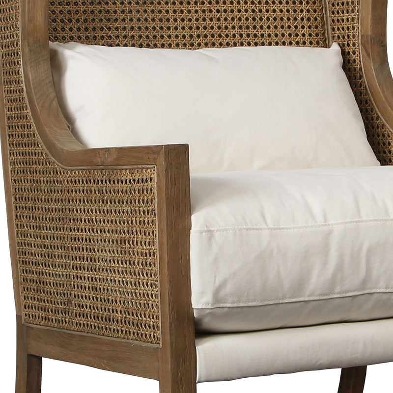 Mack - Occasional Chair - Natural And Off White