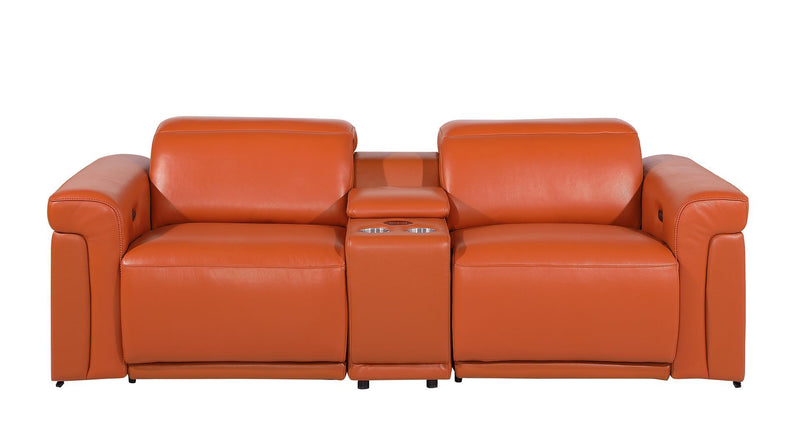 1126 - 7-Piece Modular Power Reclining Sofa, Loveseat & Chair Set In With 6 Power Recliners & Power Headrests