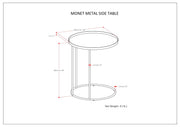 Monet - Metal Table - R&R Furniture Gallery (Fountain Valley, CA)
