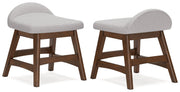 Lyncott - Home Office Desk Chair - Light Gray / Brown - R&R Furniture Gallery (Fountain Valley, CA)