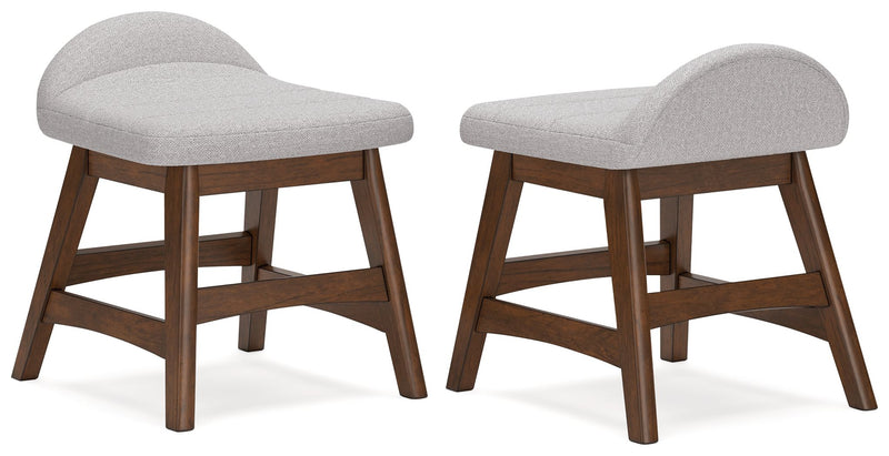 Lyncott - Home Office Desk Chair - Light Gray / Brown - R&R Furniture Gallery (Fountain Valley, CA)