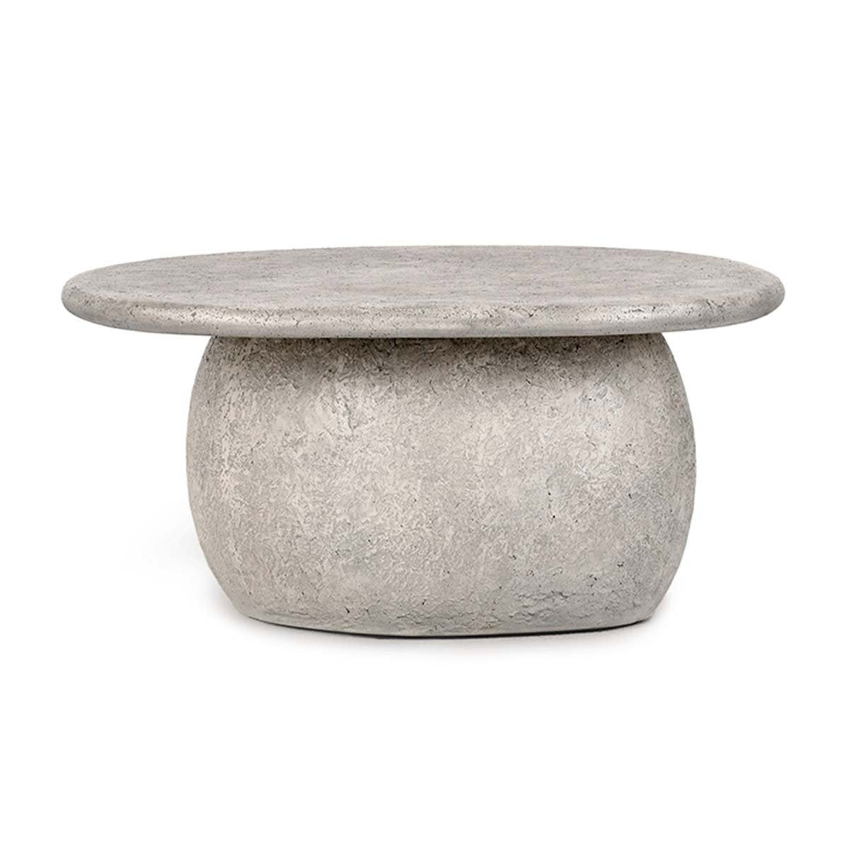Britney - Outdoor Round Coffee Table - Light Gray - R&R Furniture Gallery (Fountain Valley, CA)