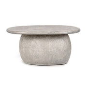 Britney - Outdoor Round Coffee Table - Light Gray - R&R Furniture Gallery (Fountain Valley, CA)