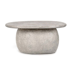 Britney - Outdoor Round Coffee Table - Light Gray - R&R Furniture Gallery (Fountain Valley, CA)