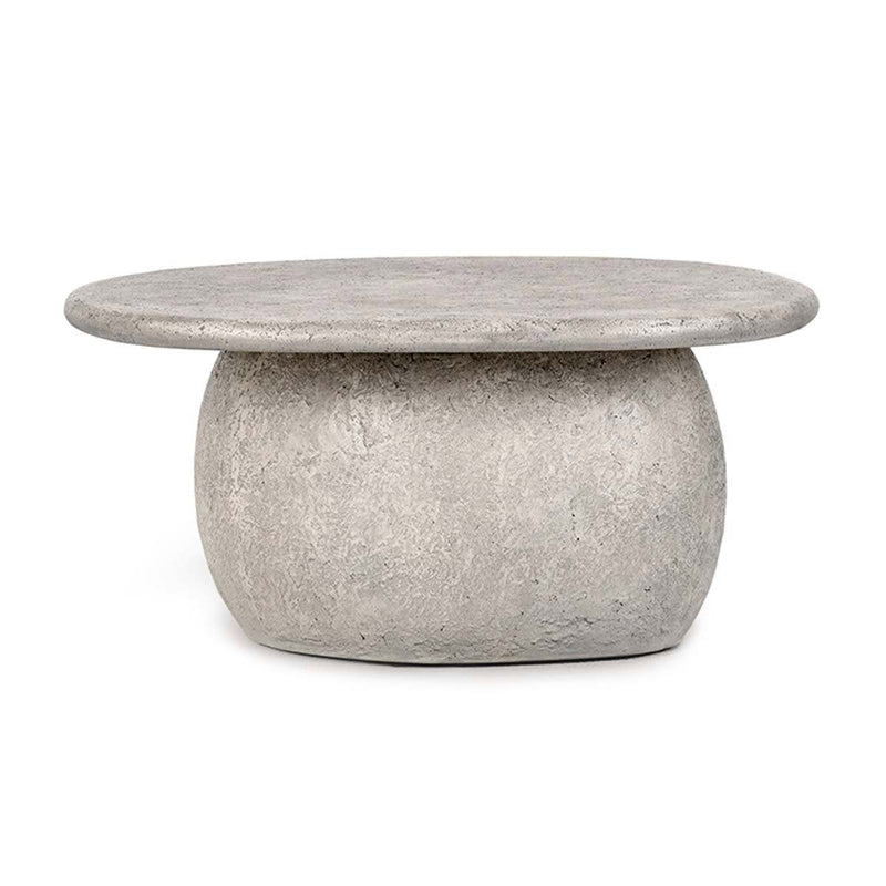 Britney - Outdoor Round Coffee Table - Light Gray - R&R Furniture Gallery (Fountain Valley, CA)