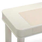 Sarah - Executive Work Desk - Cream - R&R Furniture Gallery (Fountain Valley, CA)