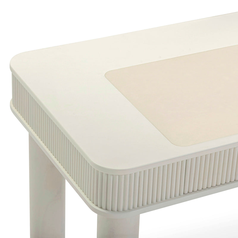 Sarah - Executive Work Desk - Cream - R&R Furniture Gallery (Fountain Valley, CA)
