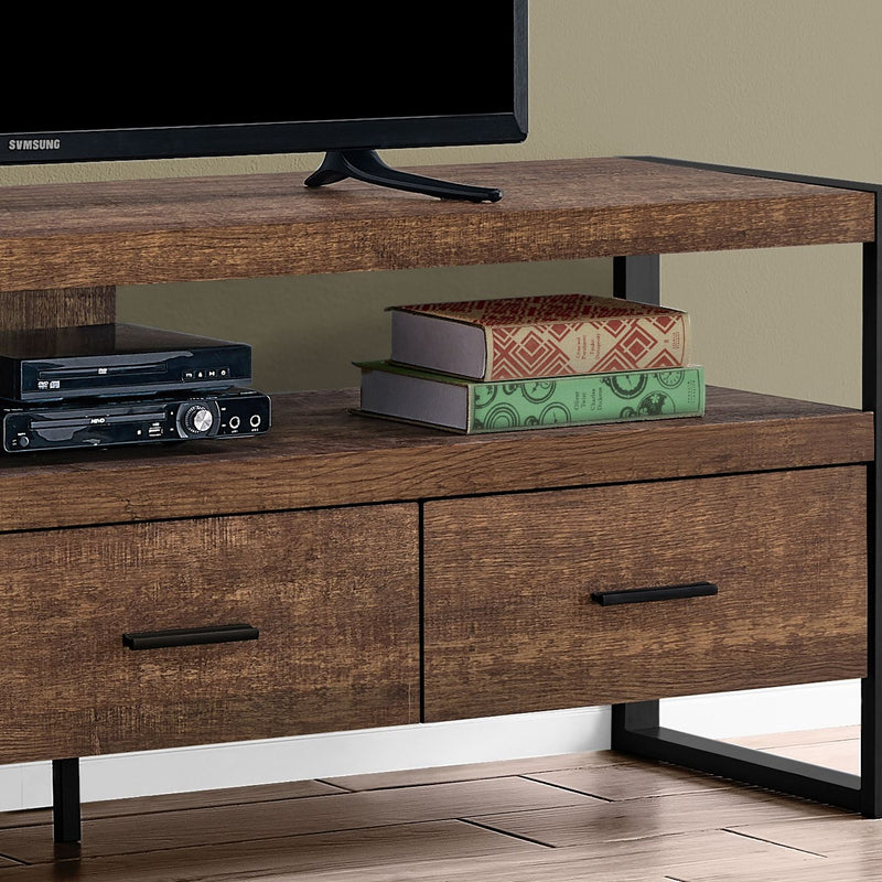 TV Stand, Console, Media Entertainment Center, Storage Drawers, Modern - R&R Furniture Gallery (Fountain Valley, CA)