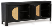 Cliffiings - Accent Cabinet - Black / Natural - R&R Furniture Gallery (Fountain Valley, CA)