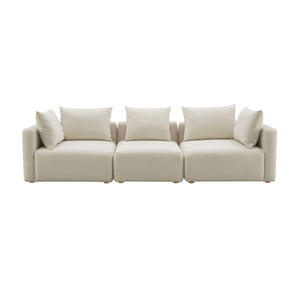 Hangover - Linen Fabric Sofa - Cream - R&R Furniture Gallery (Fountain Valley, CA)