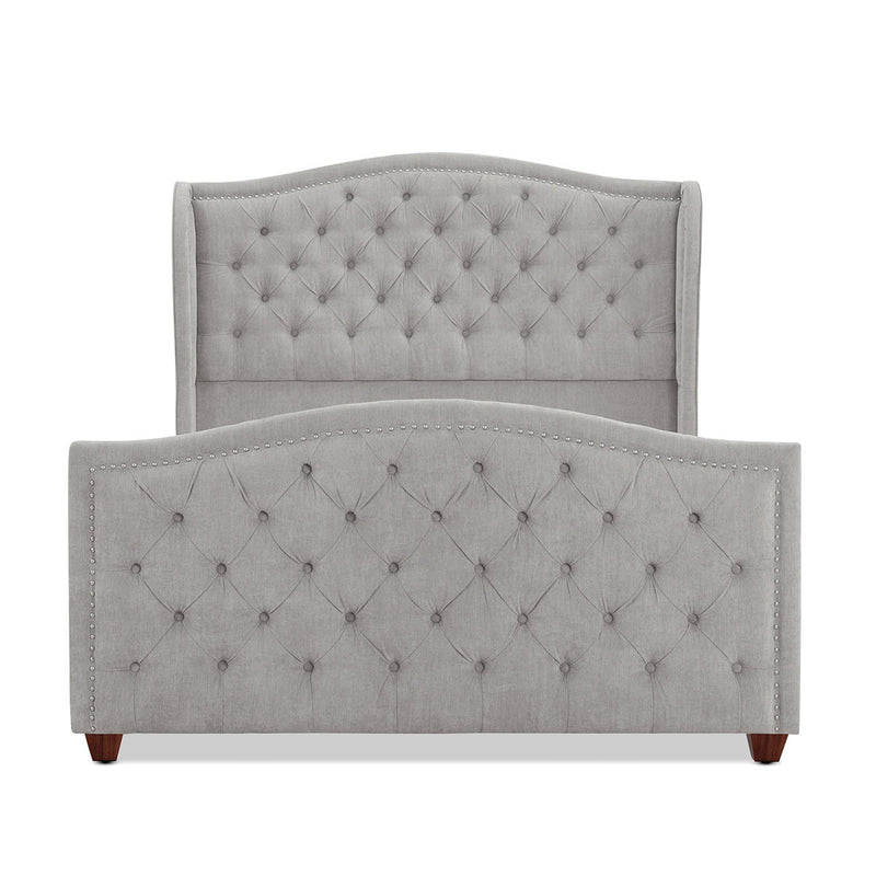 Marcella - Upholstered Shelter Headboard Bed Set - R&R Furniture Gallery (Fountain Valley, CA)