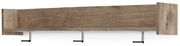 Oliah - Wall Mounted Coat Rack w/Shelf - Natural - R&R Furniture Gallery (Fountain Valley, CA)