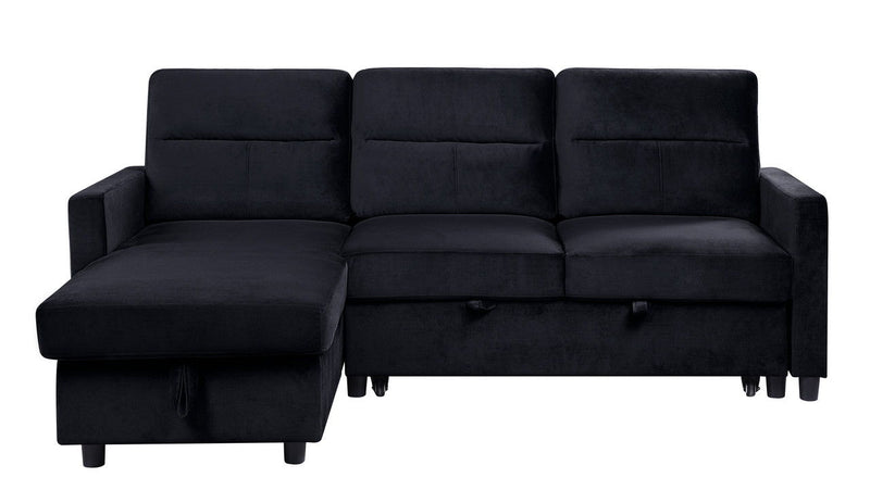 Ivy - Reversible Sleeper Sectional Sofa With Storage Chaise And Side Pocket - R&R Furniture Gallery (Fountain Valley, CA)