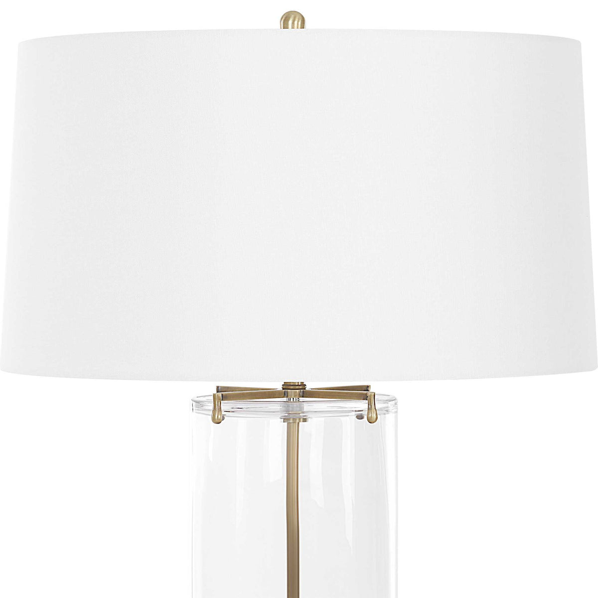 Clear View - Table Lamp - Brass