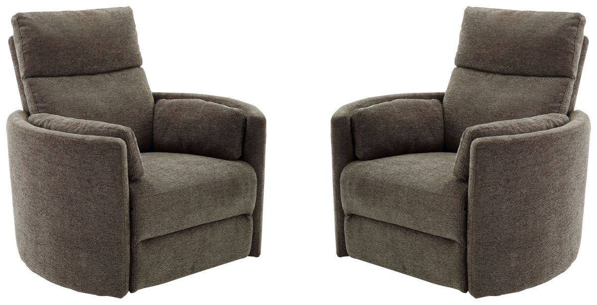 Parker Living Radius Power Swivel Glider Recliner chair with plush upholstery and modern design, perfect for comfortable lounging.