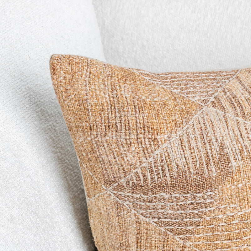 Lineage - Rev 22" x 22"Pillow - Caramel - R&R Furniture Gallery (Fountain Valley, CA)