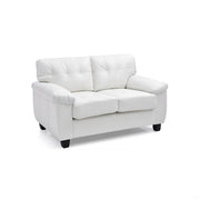 Glory Furniture Gallant stationary loveseat with plush upholstery and modern design, featuring comfortable seating and sleek style.