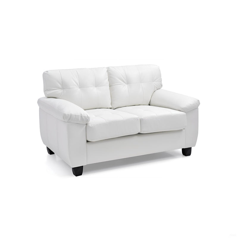 Glory Furniture Gallant stationary loveseat with plush upholstery and modern design, featuring comfortable seating and sleek style.