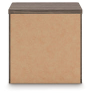 Kendanport - Two Drawer Night Stand - Brown / White - R&R Furniture Gallery (Fountain Valley, CA)