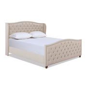 Marcella - Upholstered Shelter Headboard Bed Set - R&R Furniture Gallery (Fountain Valley, CA)