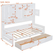 Daybed With All-In-One Cabinet And Shelf - R&R Furniture Gallery (Fountain Valley, CA)